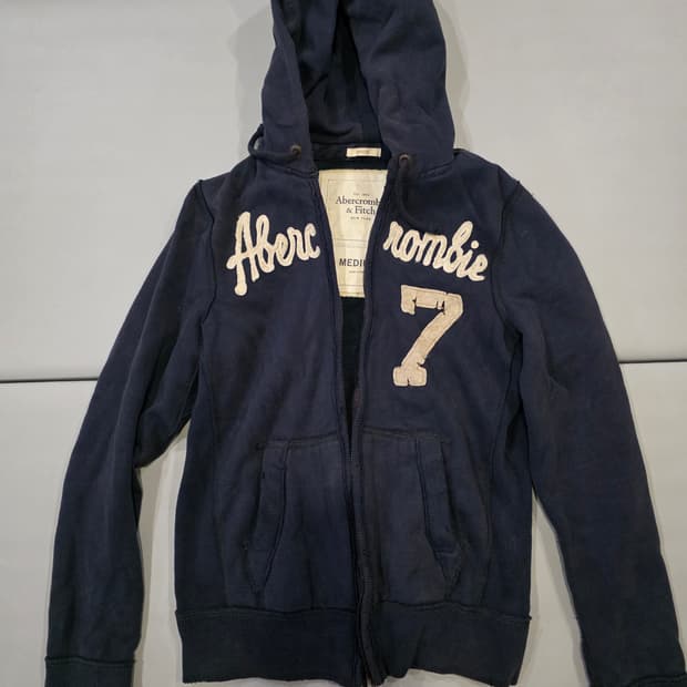 아베크롬비 네이비 후드집업 M