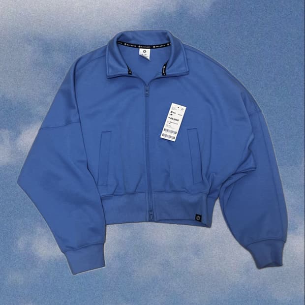 탑텐 더블니트 투웨이 크롭집업