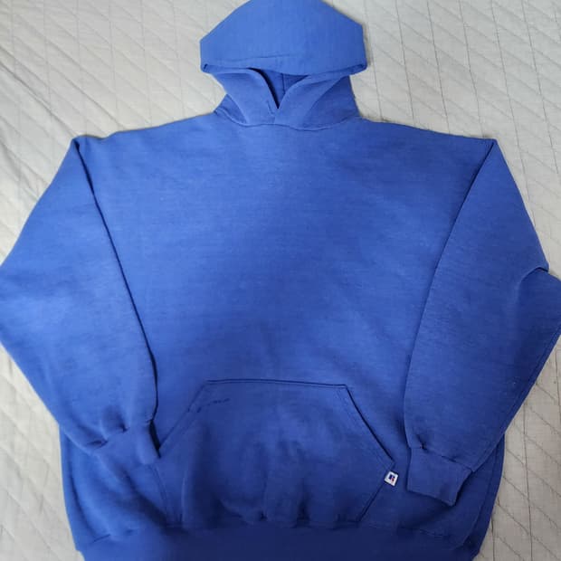 [XXXL] 90s 러셀 애슬레틱 페이디드 블루 후디 후드티