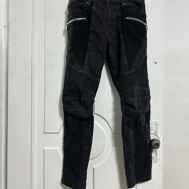 발망 바이커 데님 팬츠