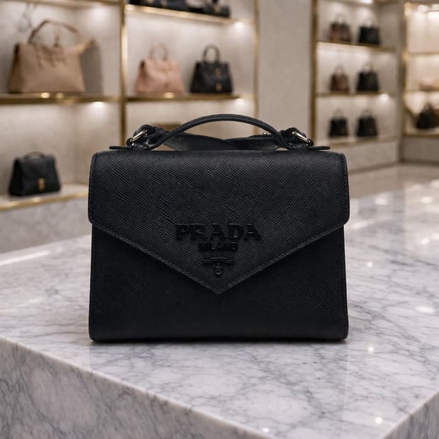 [A급] 프라다 모노크롬 사피아노 크로스백 블랙 판매합니다!!!