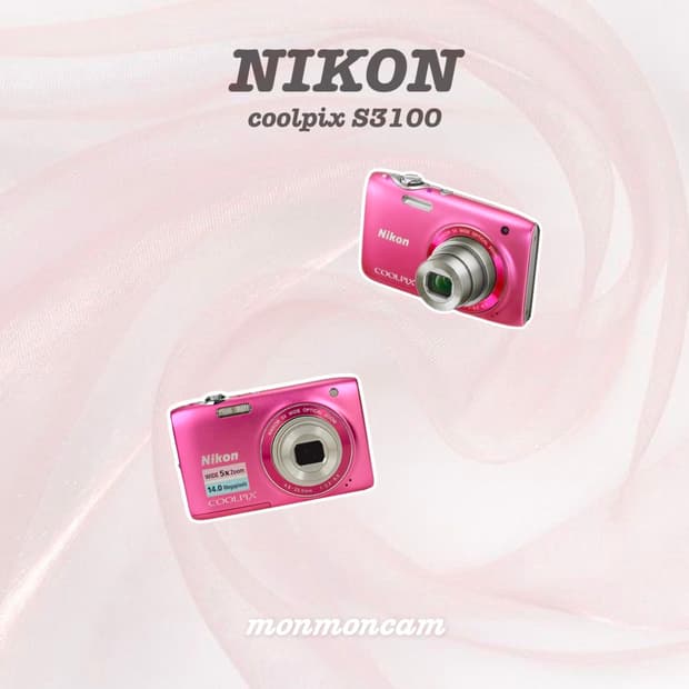 S급🩷 니콘 쿨픽스 s3100 핑크 디카 coolpix