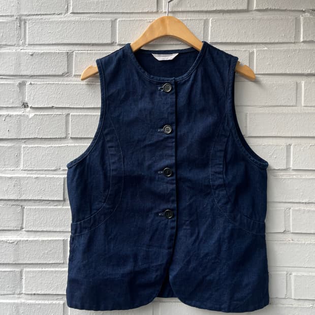 HOMSPUN indigo vest