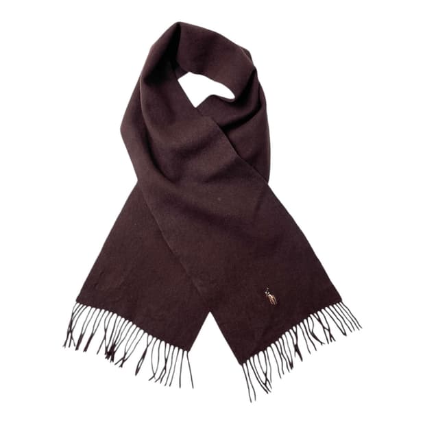 [중고] 폴로 랄프로렌 브라운 램스울 머플러