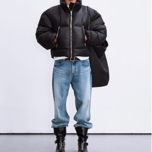 렉토 샤이닝 퀄티드 구스 다운 점퍼 패딩 23FW