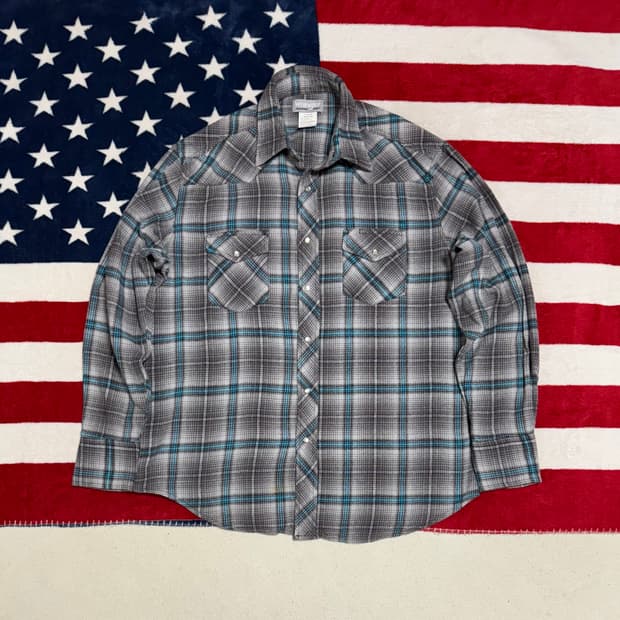 랭글러웨스턴셔츠 Wrangler westernshirt 플란넬셔츠 빈티지