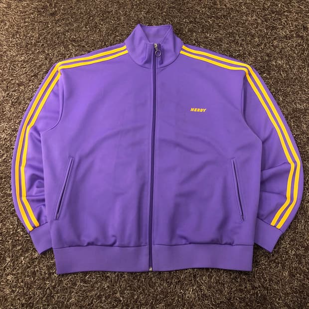 널디 퍼플 져지 트랙 자켓