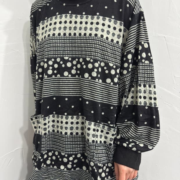 luna creciente dot pocket top