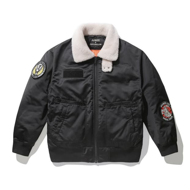 아비렉스x커스텀멜로우 B-15 구스다운 항공 점퍼 패딩