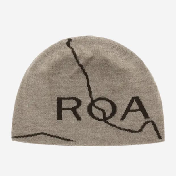Roa Beanie Logo Taupe