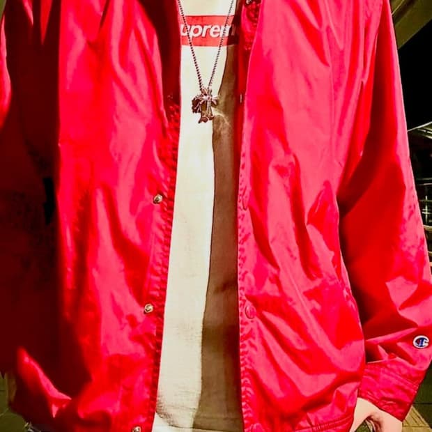 슈프림 챔피온 레드자켓
