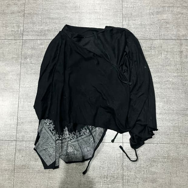 일본빈티지 핀터깔y2k 보헤미안펑크 레이어드 미디스커트