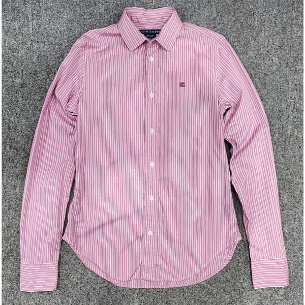 폴로 랄프로렌 폴로 알파벳 로고 스트라이프 핑크 셔츠 우먼 2