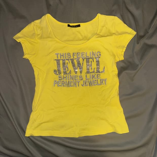 갸루 펑크 반팔 슬리브 티셔츠