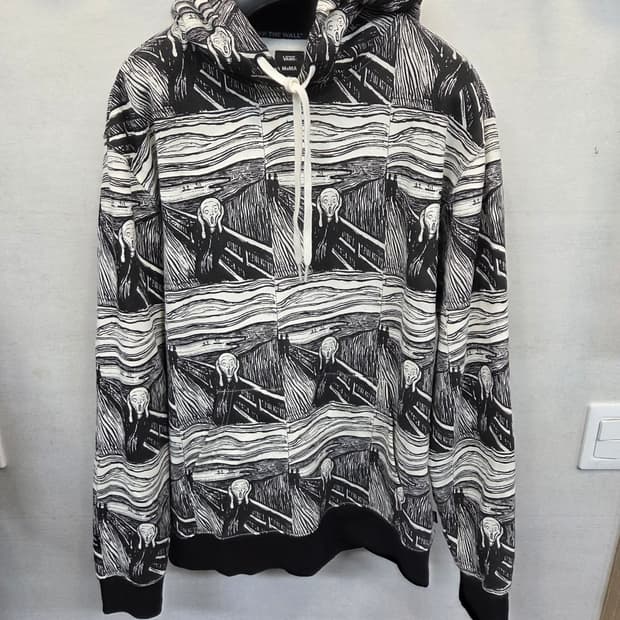 반스 모마 뭉크의 절규 플리스 후드티 L