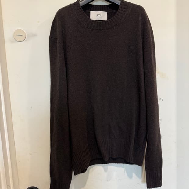 ami 캐시미어 드 꾀흐 크루넥 스웨터