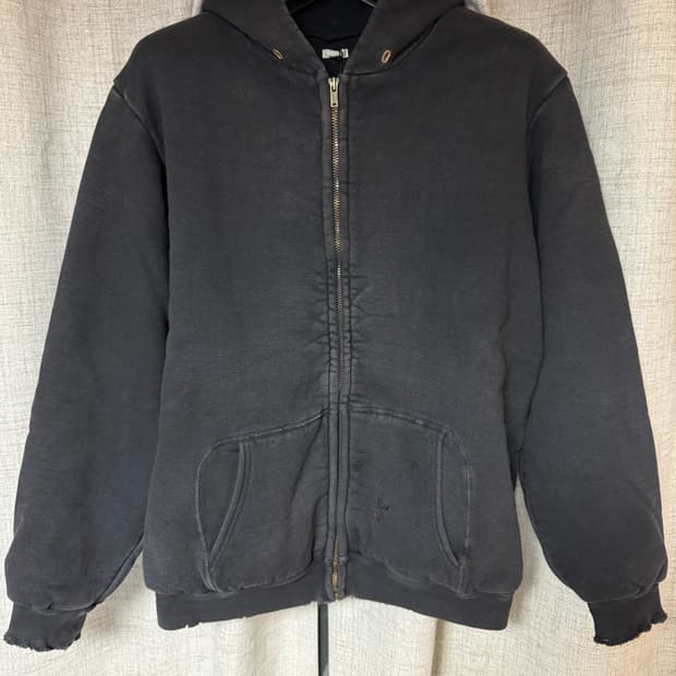 [2]아프레쎄 25 빈티지 후드 집업 블랙