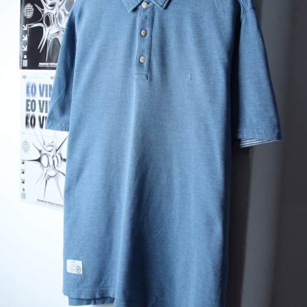 (3XL) 빈폴 반팔 카라 티셔츠 빅사이즈 연블루 올드스쿨-H31363