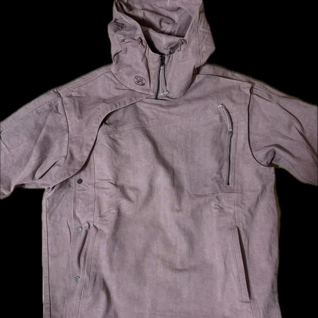 산산기어 코튼 위시드 후디 자켓 애쉬 핑크