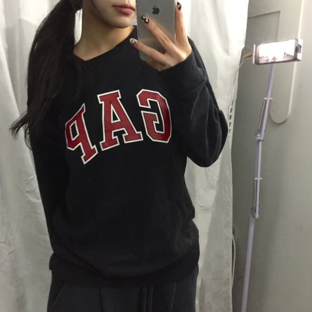 GAP 갭 프린팅 오버핏  맨투맨