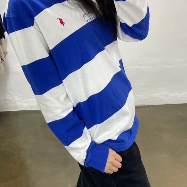 폴로 랄프로렌 스트라이프 카라티 M