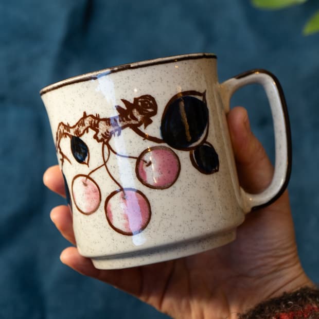 빈티지 오타기리 머그컵 Vintage Otagiri Fruit Mug