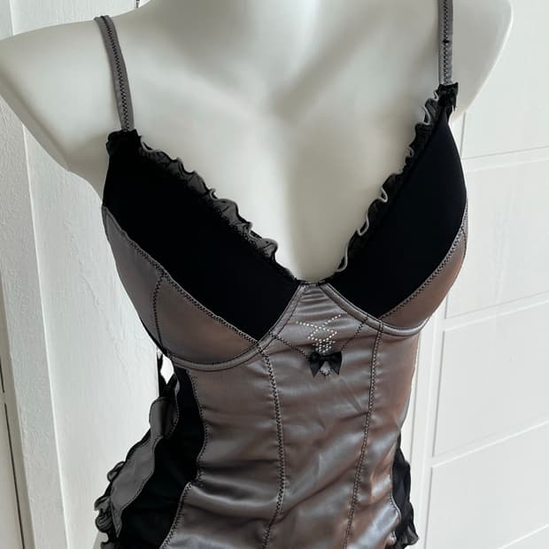 Contrast D-cup Corset