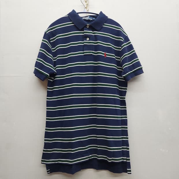 폴로랄프로렌 스트라이프 로고 PK반팔 S(M)남여공용