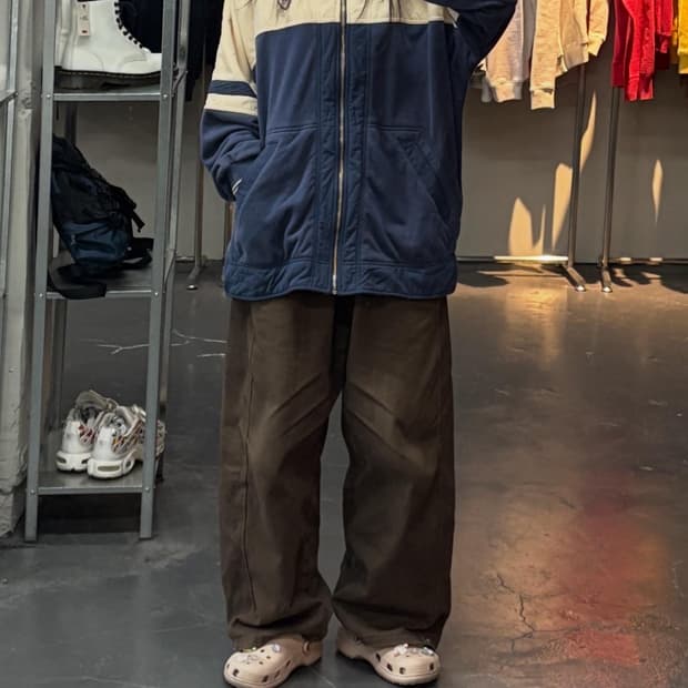 나이키 90s 실버태그 자수로고 스웨터자켓 A3053