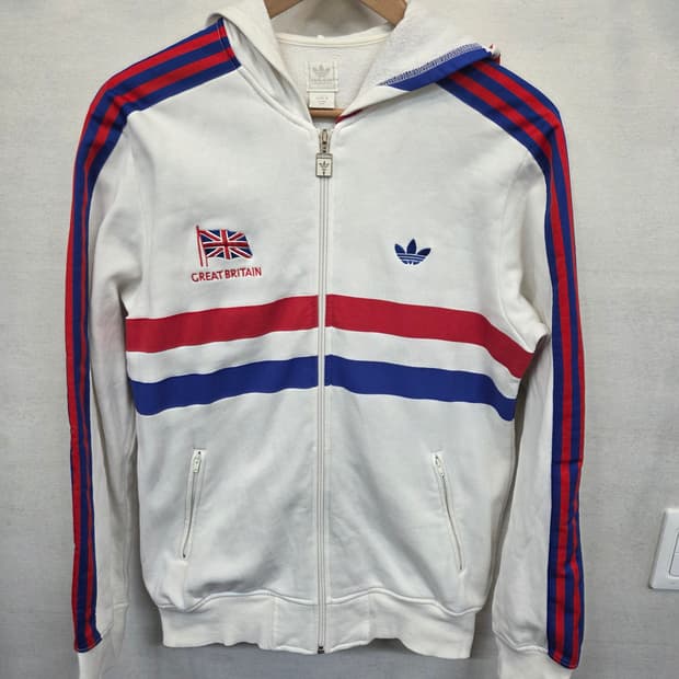 아디다스 신영국 기모 트랙 져지 후드집업 L