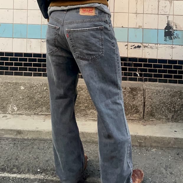 리바이스 559 블랙워싱 데님팬츠