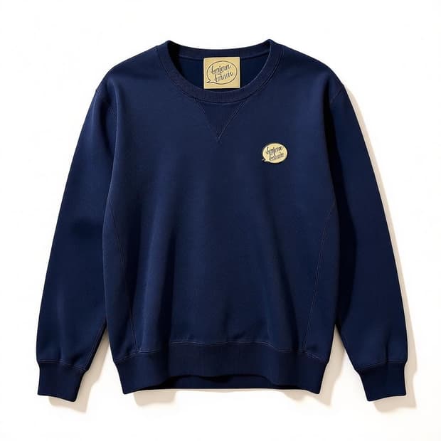 봉주르 레코드 네이비 맨투맨 L