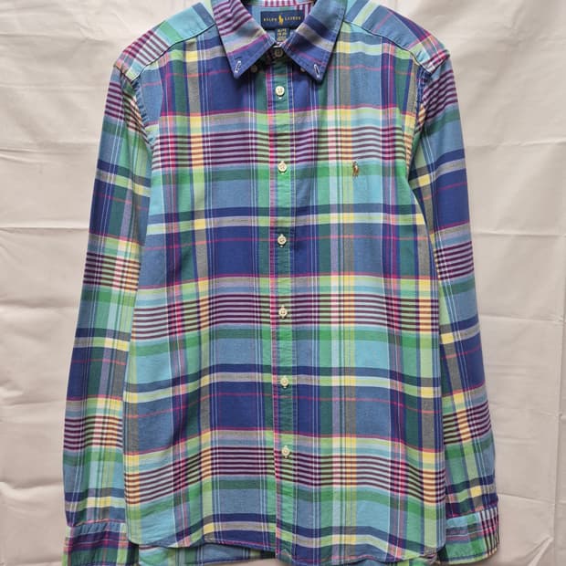 폴로 체크셔츠 새상품급