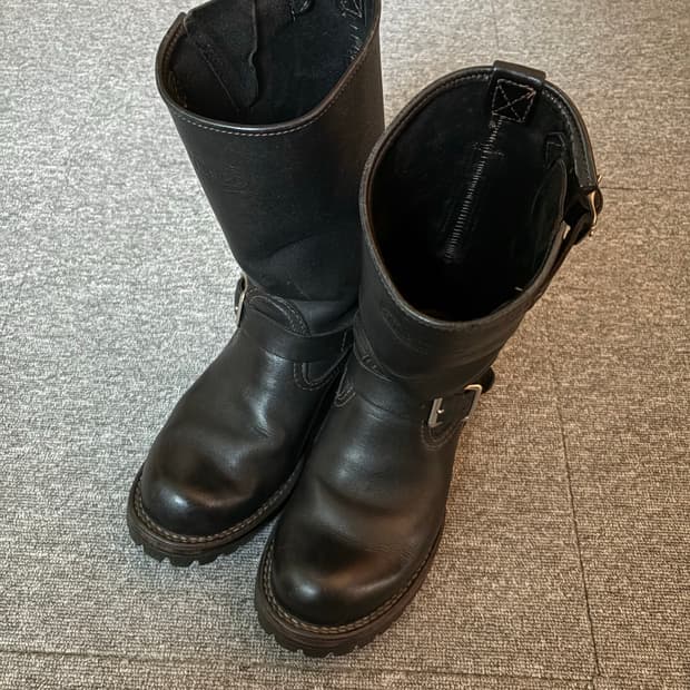 [8.5E] 웨스코 보스 블랙  엔지니어부츠