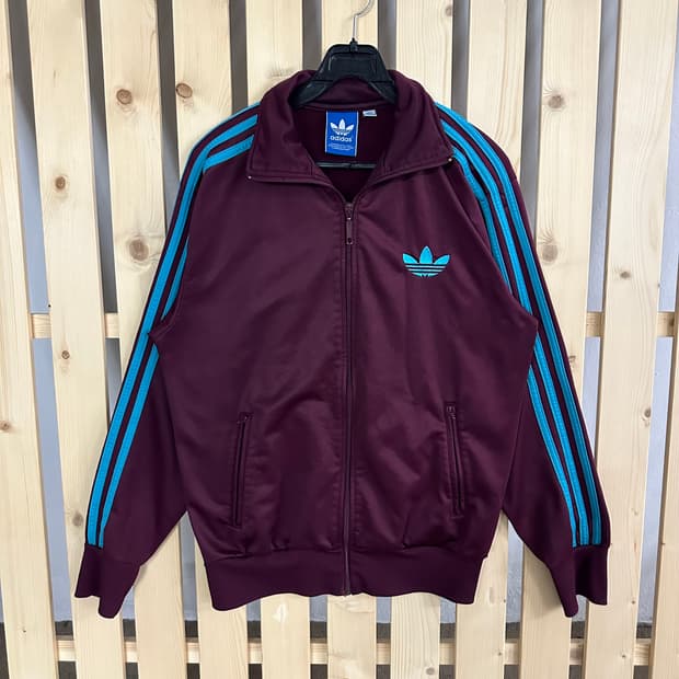 (M) 아디다스 파이어버드 버건디 민트 져지 트랙탑