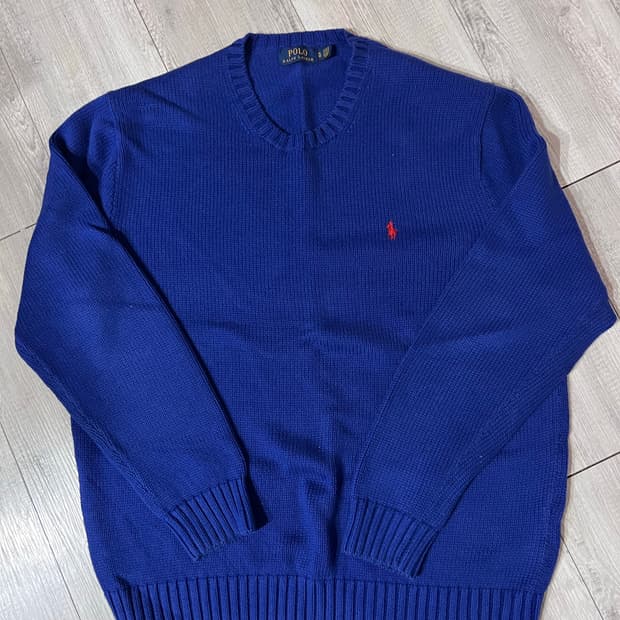 폴로 니트 스웨터 블루 105 (XL) 