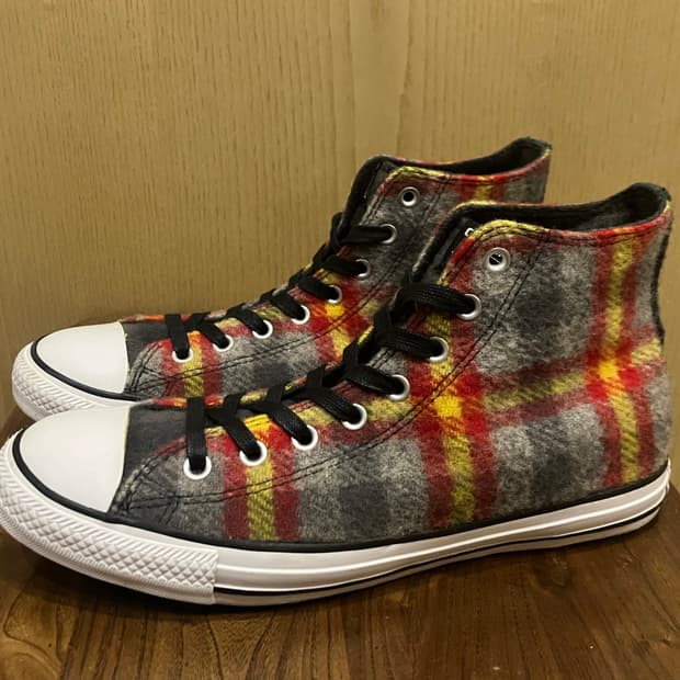 울리치 버팔로체크 울 협업 올스타 컨버스 하이 280 아메카지 워크웨어 