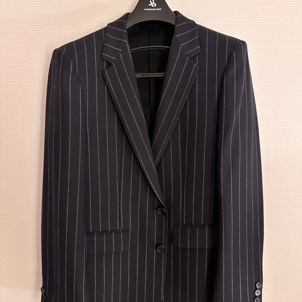[시스템] 남성 스트라이프 블레이저 자켓 