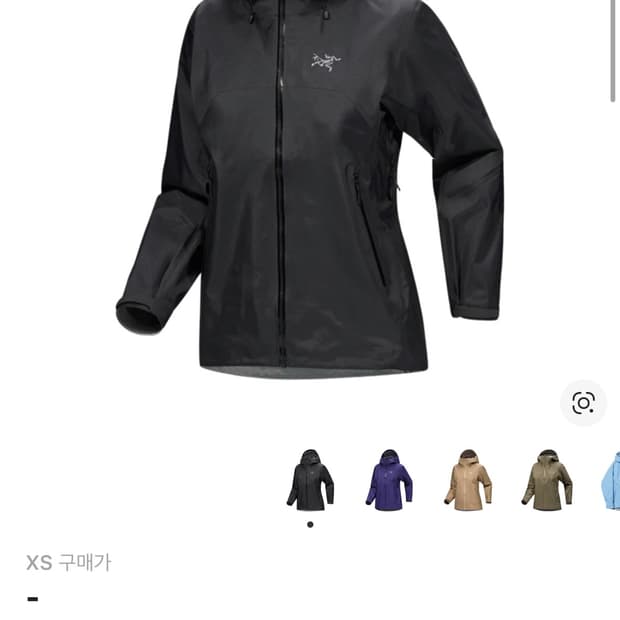 (W) 아크테릭스 베타 SL 자켓 블랙 XS