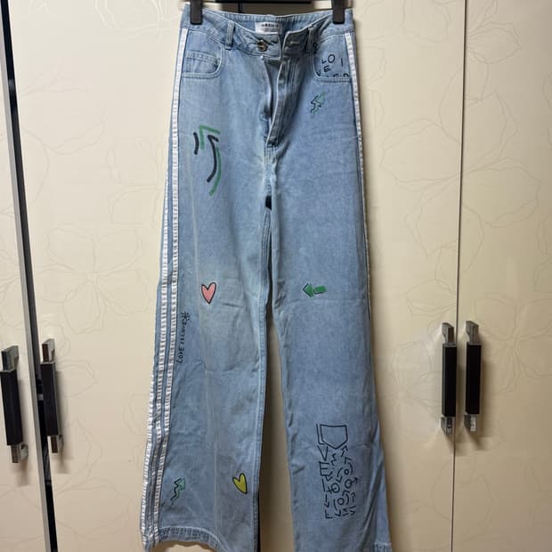 아디다스 피오루치 데님 제니 청바지 2XS