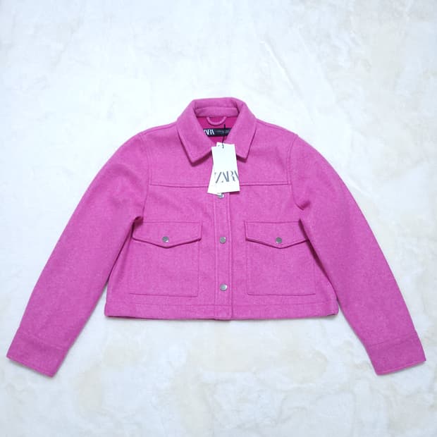 자라 여성 자켓 새제품 XS 0209 뽀샤샤