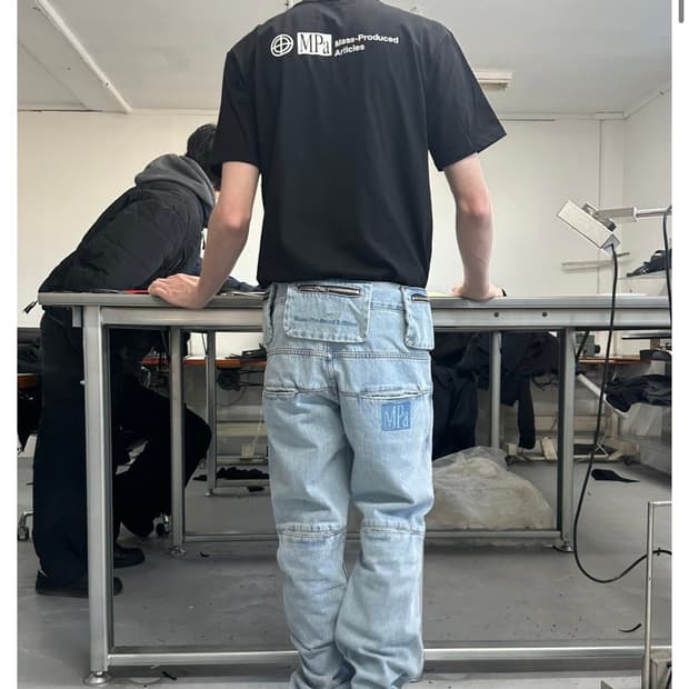 플라스틱 프로덕트 MPa BAG PANTS (STEEL BLUE)