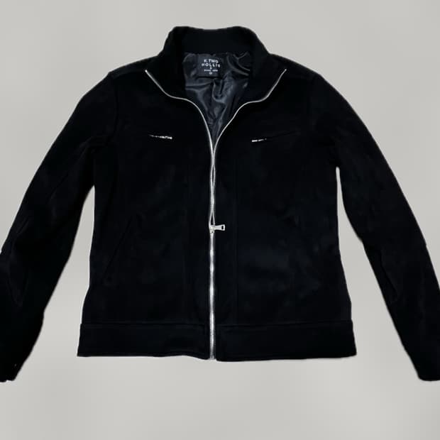 스웨이드 스탠다드 자켓 Black/M