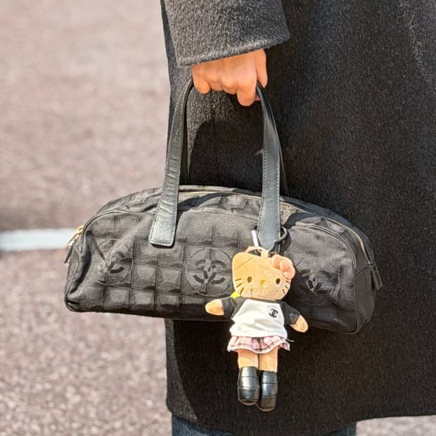 (풀구성) 샤넬 뉴트래블백 바게트백 블랙 빈티지 y2k 9번대