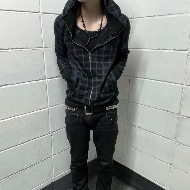Y2K tartan bono jacket