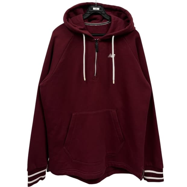 뉴발란스 반집업 후드티