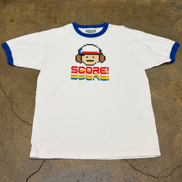 미국 빈티지 기묘한이야기 공식굿즈 반팔티