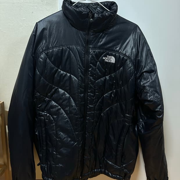 노스페이스 블랙 경량 패딩 자켓 95