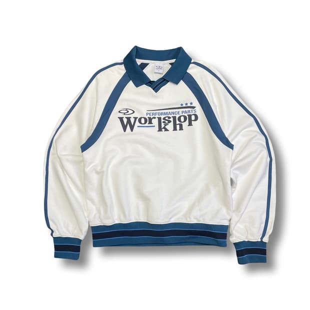 [S] TRAVEL 트래블 워크샵 긴팔 티셔츠 화이트