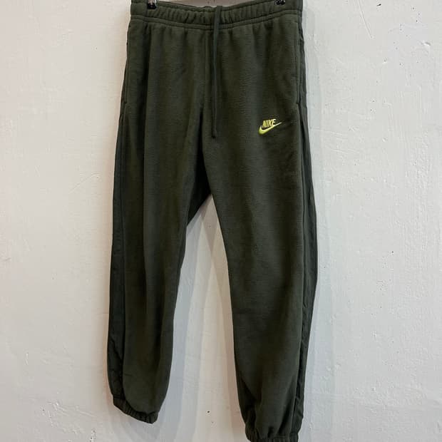 나이키 플리스 조거팬츠 카키 M